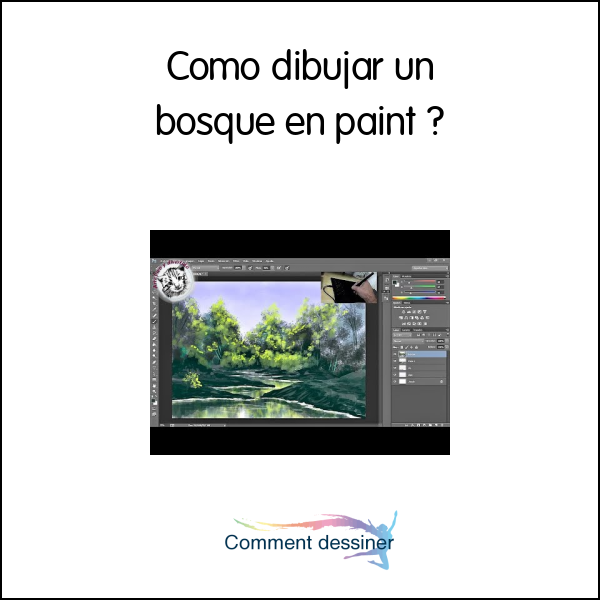 Como dibujar un bosque en paint